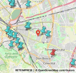 Mappa Via Checco Durante, 00177 Roma RM, Italia (2.95368)