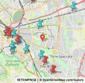 Mappa Via Checco Durante, 00177 Roma RM, Italia (2.89867)