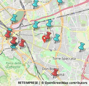 Mappa Via Checco Durante, 00177 Roma RM, Italia (2.63533)