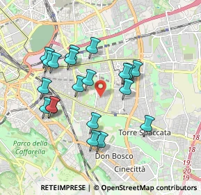 Mappa Via Checco Durante, 00177 Roma RM, Italia (1.8325)