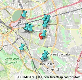 Mappa Via Checco Durante, 00177 Roma RM, Italia (1.68467)