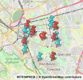 Mappa Via Checco Durante, 00177 Roma RM, Italia (1.5735)