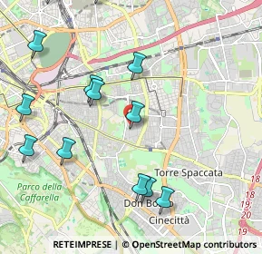Mappa Via Checco Durante, 00177 Roma RM, Italia (2.62538)