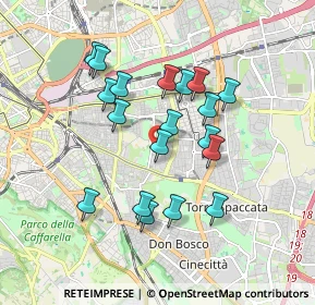 Mappa Via Checco Durante, 00177 Roma RM, Italia (1.68421)