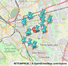 Mappa Via Checco Durante, 00177 Roma RM, Italia (1.4625)