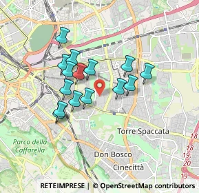 Mappa Via Checco Durante, 00177 Roma RM, Italia (1.48667)