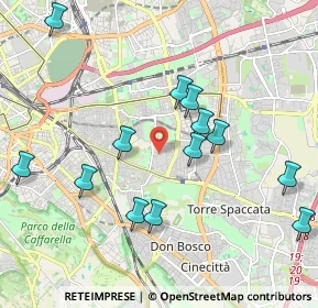 Mappa Via Checco Durante, 00177 Roma RM, Italia (2.34786)
