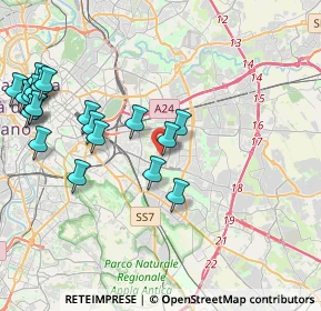 Mappa Via Checco Durante, 00177 Roma RM, Italia (5.0965)