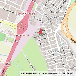 Mappa Via Achemenide, 71, 00133 Roma, Roma (Lazio)