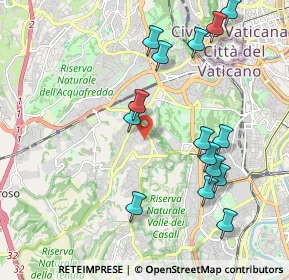 Mappa Via Giovanni Battista Gisleni, 00164 Roma RM, Italia (2.29133)