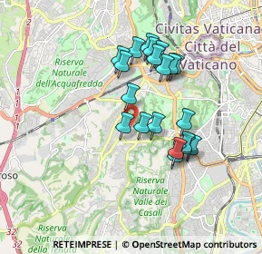 Mappa Via Giovanni Battista Gisleni, 00164 Roma RM, Italia (1.588)