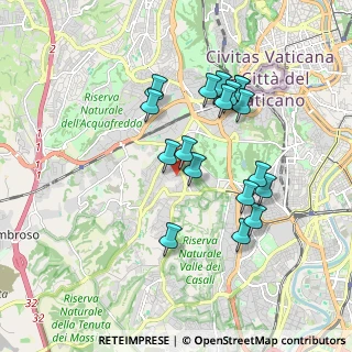 Mappa Via Giovanni Battista Gisleni, 00164 Roma RM, Italia (1.79111)