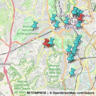 Mappa Via Giovanni Battista Gisleni, 00164 Roma RM, Italia (2.6355)