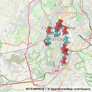 Mappa Via Giovanni Battista Gisleni, 00164 Roma RM, Italia (3.34455)