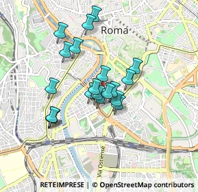 Mappa Via di Porta Lavernale, 00153 Roma RM, Italia (0.7345)