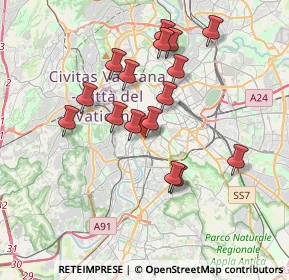 Mappa Via di Porta Lavernale, 00153 Roma RM, Italia (3.53438)