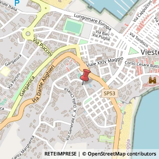 Mappa Piazza Madonna delle Grazie, 5, 71019 Vieste, Foggia (Puglia)