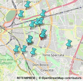 Mappa Via Tor dè Schiavi, 00172 Roma RM, Italia (1.81667)