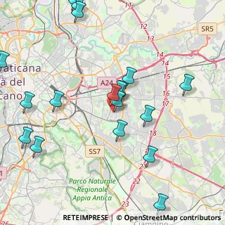 Mappa Via Tor dè Schiavi, 00172 Roma RM, Italia (5.10667)