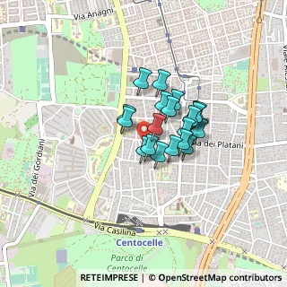 Mappa Via Tor dè Schiavi, 00172 Roma RM, Italia (0.283)