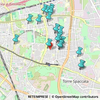 Mappa Via Tor dè Schiavi, 00172 Roma RM, Italia (1.076)