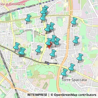 Mappa Via Tor dè Schiavi, 00172 Roma RM, Italia (1.071)