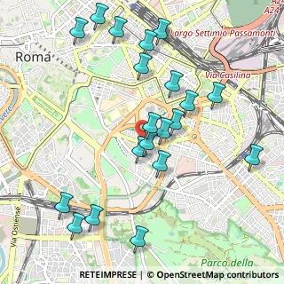 Mappa Via Gallia, 00183 Roma RM, Italia (1.163)