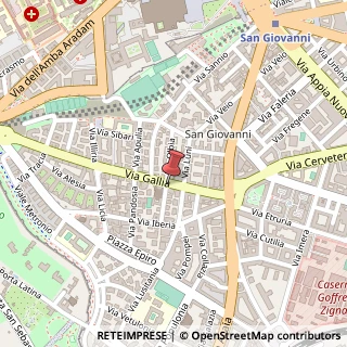Mappa Via Gallia, 166, 00183 Roma, Roma (Lazio)