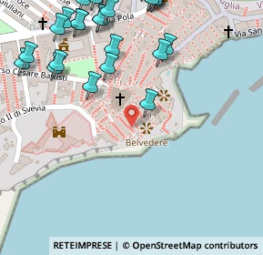 Mappa Via Monsignor Palma, 71019 Vieste FG, Italia (0.172)