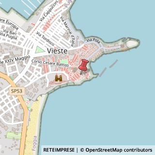 Mappa Via Monsignor Palma, 41/43, 71019 Vieste, Foggia (Puglia)