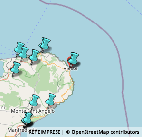 Mappa Via Monsignor Palma, 71019 Vieste FG, Italia (23.381)