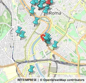 Mappa Piazza di Santa Maria Liberatrice, 00153 Roma RM, Italia (1.2505)