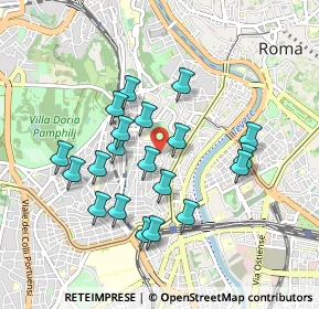 Mappa Viale Aurelio Saffi, 00152 Roma RM, Italia (0.8855)