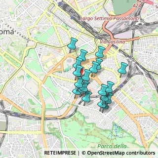 Mappa Via Soana, 00183 Roma RM, Italia (0.678)