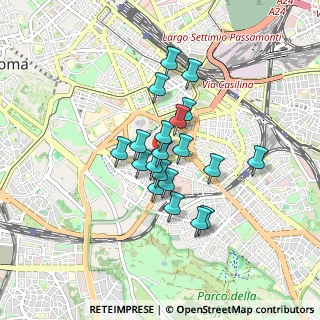 Mappa Via Soana, 00183 Roma RM, Italia (0.6655)