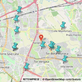 Mappa Via di Tor Bella Monaca, 00155 Roma RM, Italia (2.7325)
