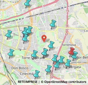 Mappa Via Francesco Tovaglieri, 00186 Roma RM, Italia (2.443)