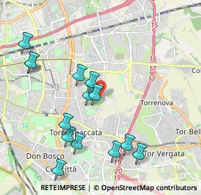 Mappa Via Francesco Tovaglieri, 00186 Roma RM, Italia (2.30714)