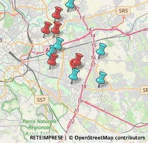 Mappa Via Francesco Tovaglieri, 00186 Roma RM, Italia (3.48273)