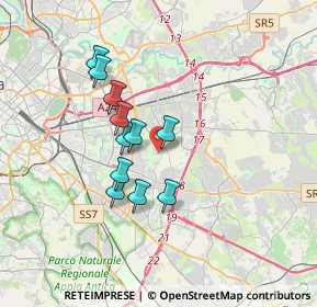 Mappa Via Francesco Tovaglieri, 00186 Roma RM, Italia (2.95273)