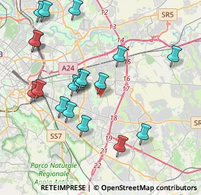 Mappa Via Francesco Tovaglieri, 00186 Roma RM, Italia (4.50158)