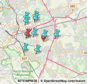 Mappa Via Francesco Tovaglieri, 00186 Roma RM, Italia (3.37273)