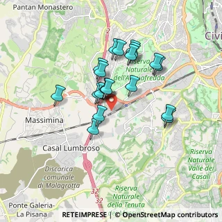 Mappa Via Giulio Venzi, 00165 Roma RM, Italia (1.531)
