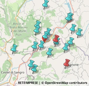 Mappa Via Galileo Galilei, 86080 Sant'Angelo del Pesco IS, Italia (7.9215)