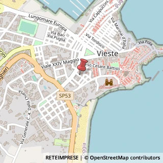 Mappa Via valeri vittorio 3, 71019 Vieste, Foggia (Puglia)