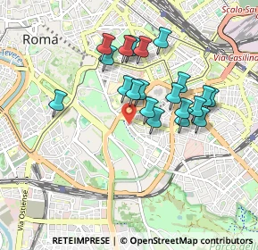 Mappa Via Pannonia, 00183 Roma RM, Italia (0.8225)