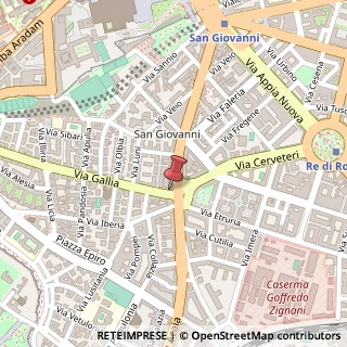 Mappa Via Gallia, 111, 00183 Roma, Roma (Lazio)