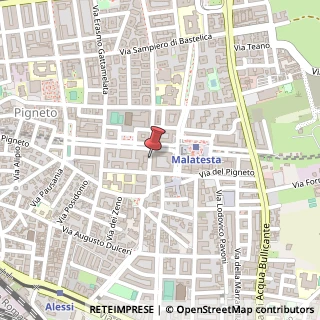 Mappa Via Renzo da Ceri,  201, 00176 Roma, Roma (Lazio)
