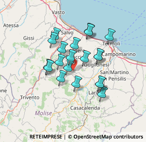 Mappa Via Fonte Iacovella, 86037 Palata CB, Italia (11.3795)