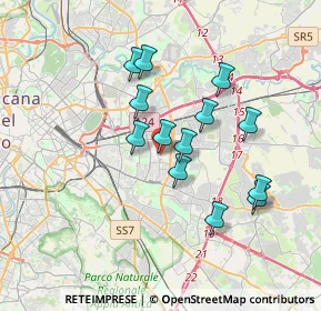 Mappa Piazza delle Iris, 00171 Roma RM, Italia (3.19385)